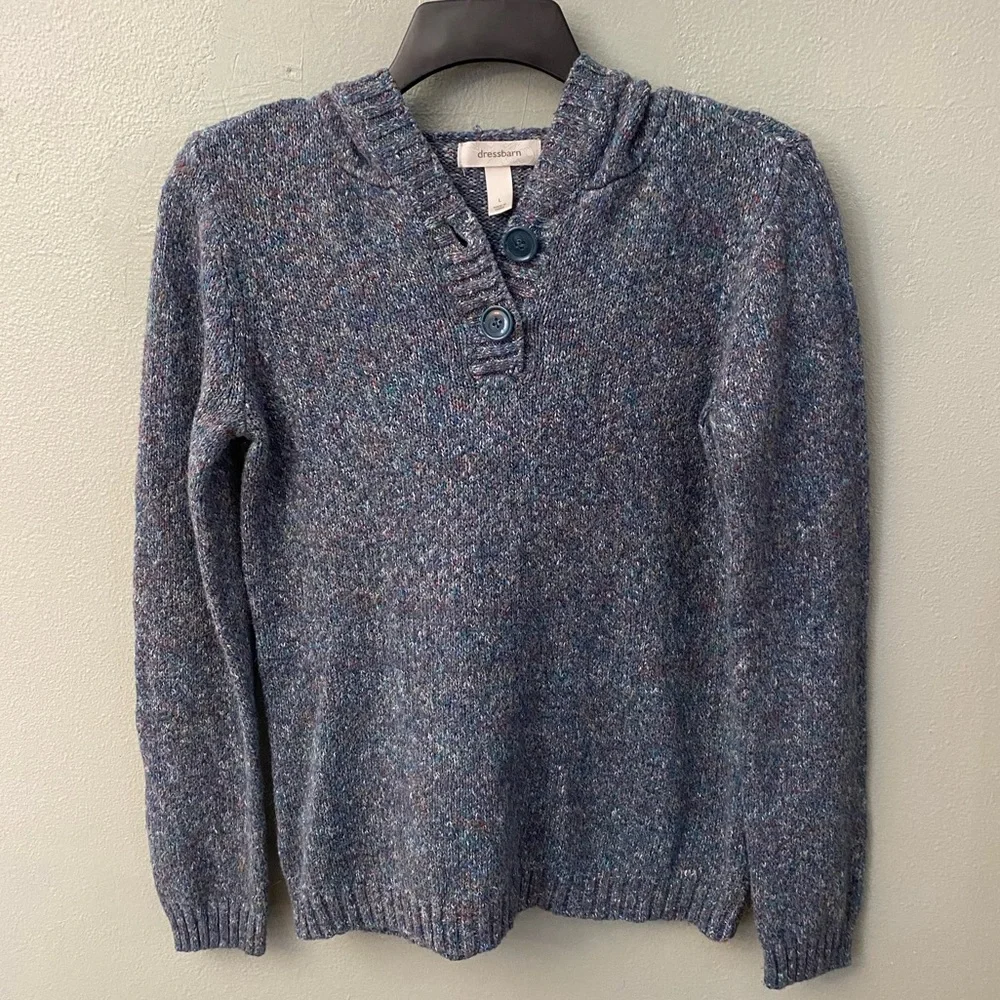 Knit Pullover Hoodie - Picture 3 of 3